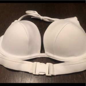 Victoria Secret white buckle bikini top